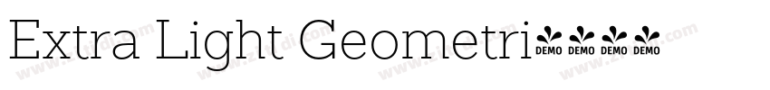 Extra Light Geometri字体转换 Extra Light Geometri字体转换
